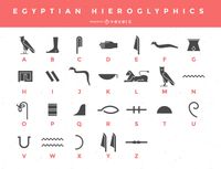 Egyptian Hieroglyphics Design Vector Download