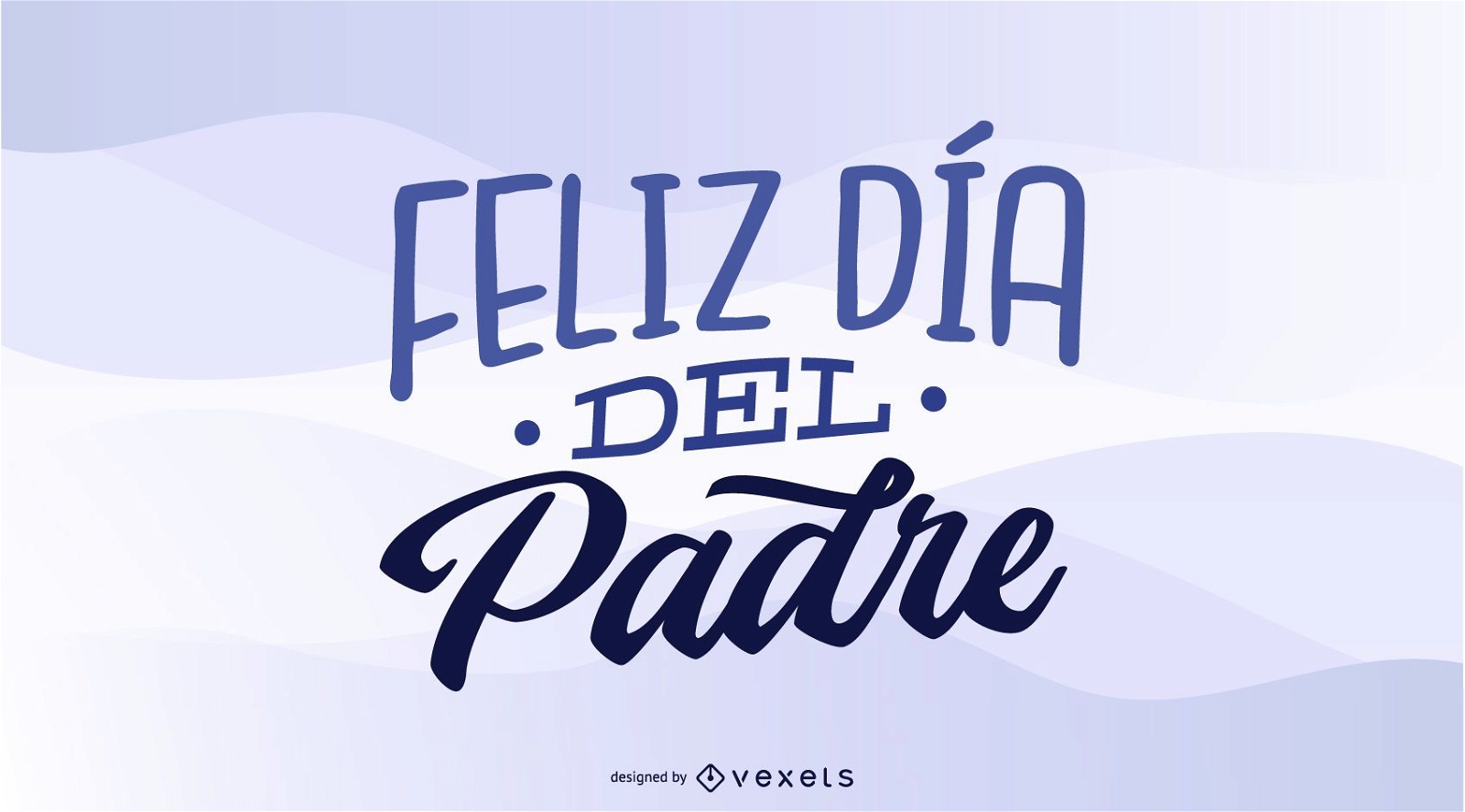 Diseño español feliz día del padre