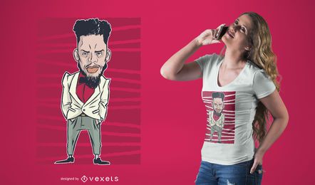 Cooles Charakter-T-Shirt Design