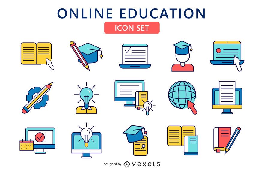 Conjuntos de iconos de educación Conjuntos de iconos de educación