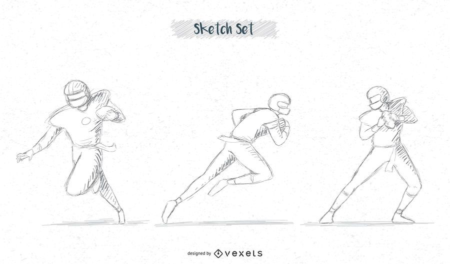 Fußballspieler-Skizzenpaket # 3 Fußballspieler-Skizzenpaket # 3