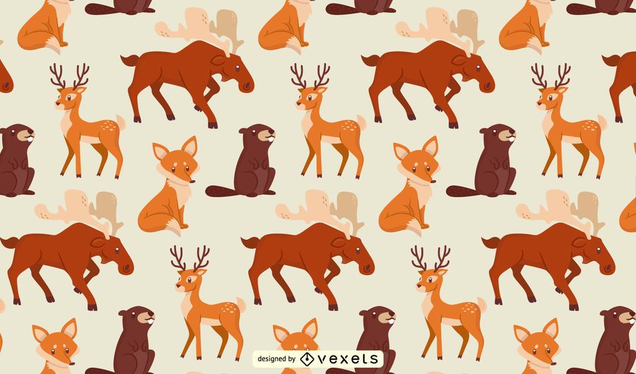 Forest animal Pattern Forest animal Pattern