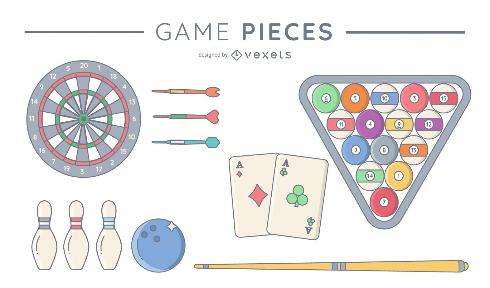 Game pieces pack
