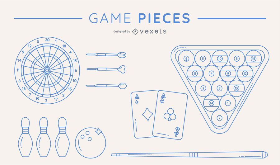 Silhouettes game piece pack Silhouettes game piece pack