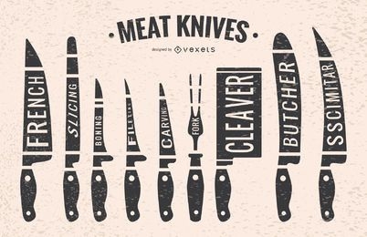 Meat knives 