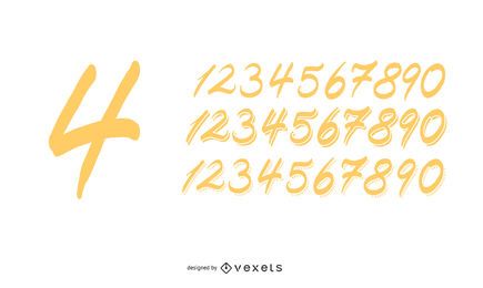 Handmade Numbers Handmade Numbers