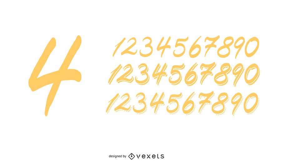 Handmade Numbers Handmade Numbers
