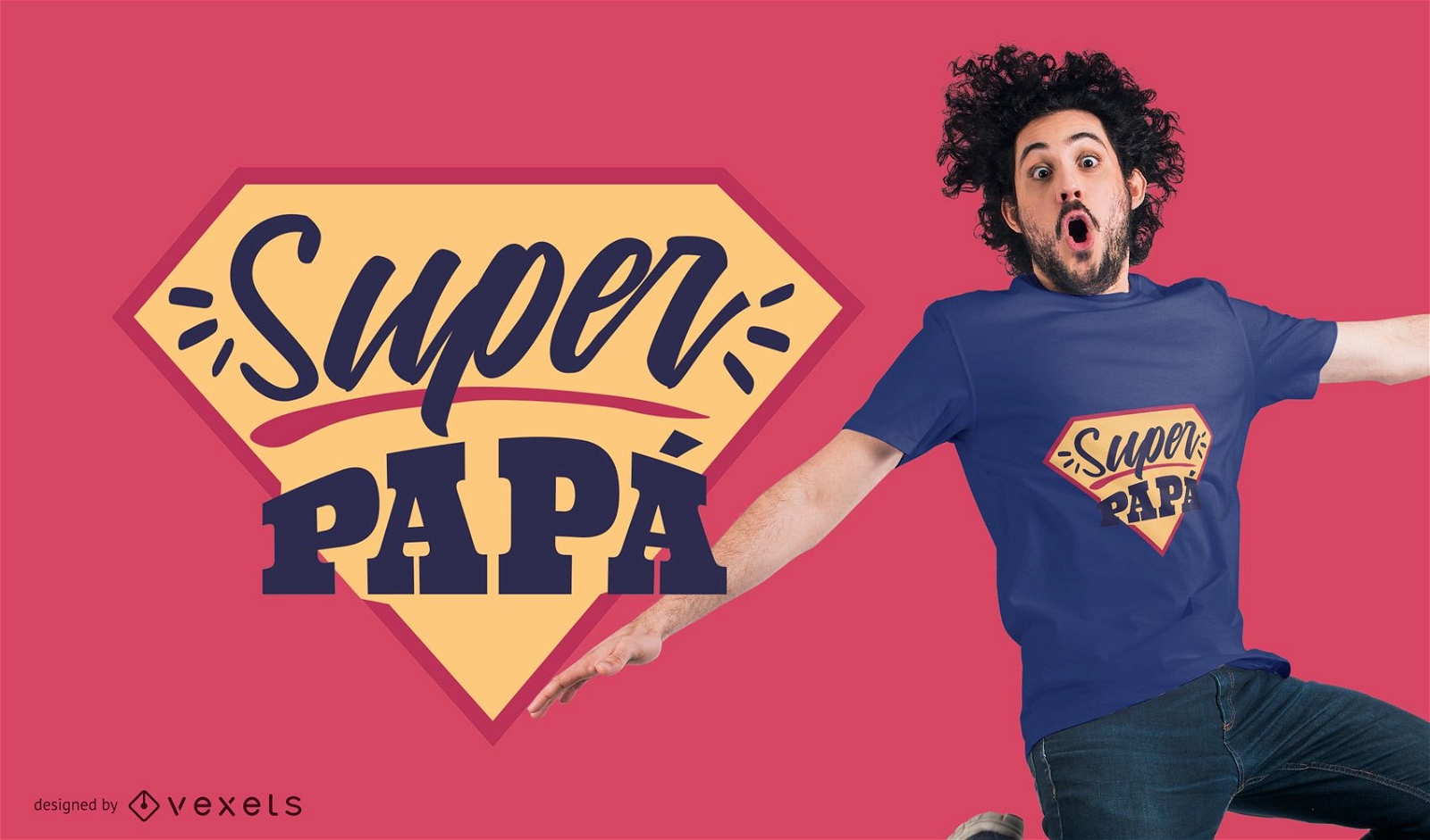 Design de camisetas Super Papa