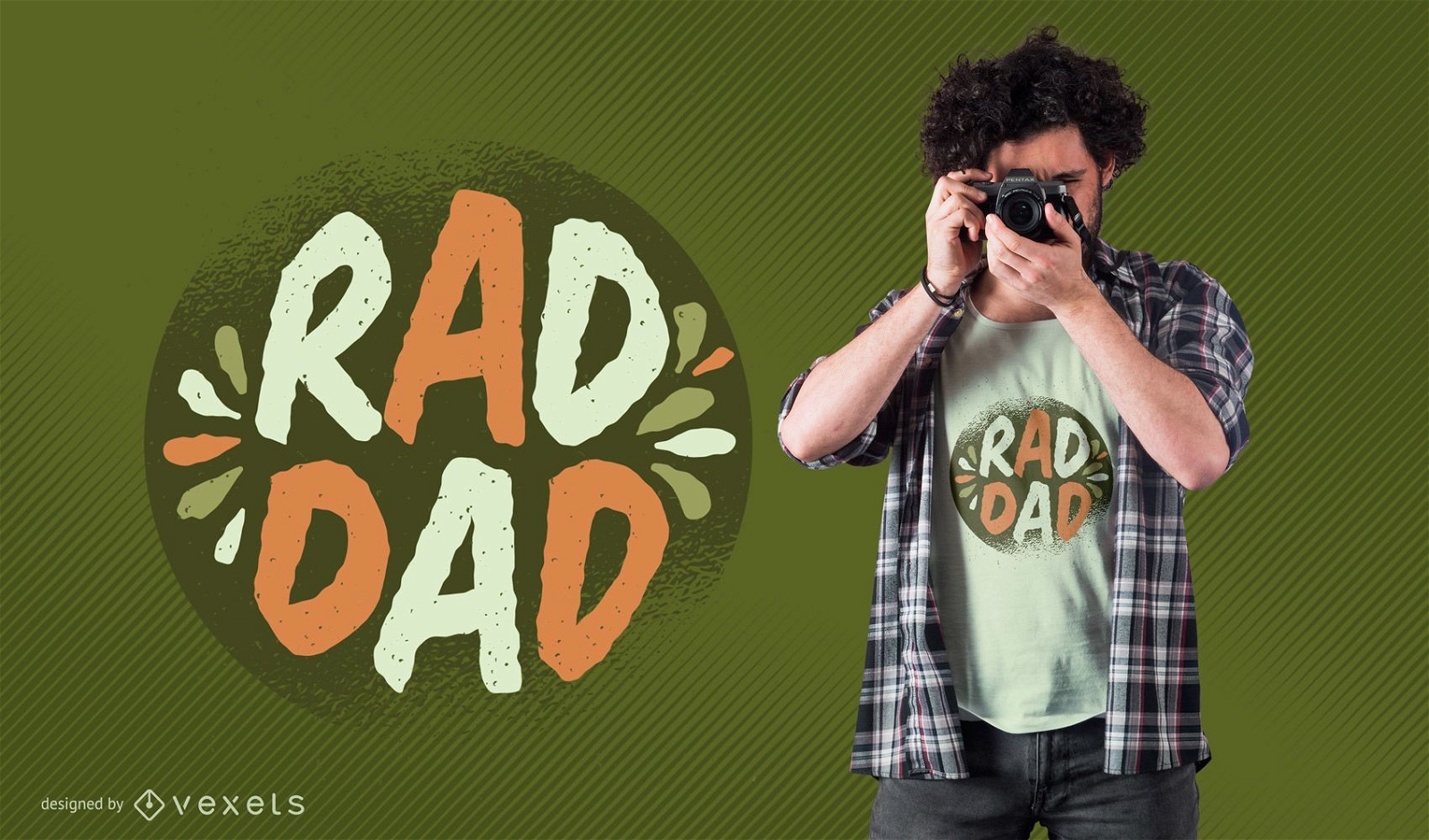 Rad Dad T-shirt Design Vector Download