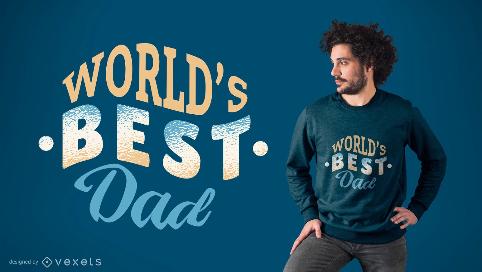 World's Best Dad T-shirt Design