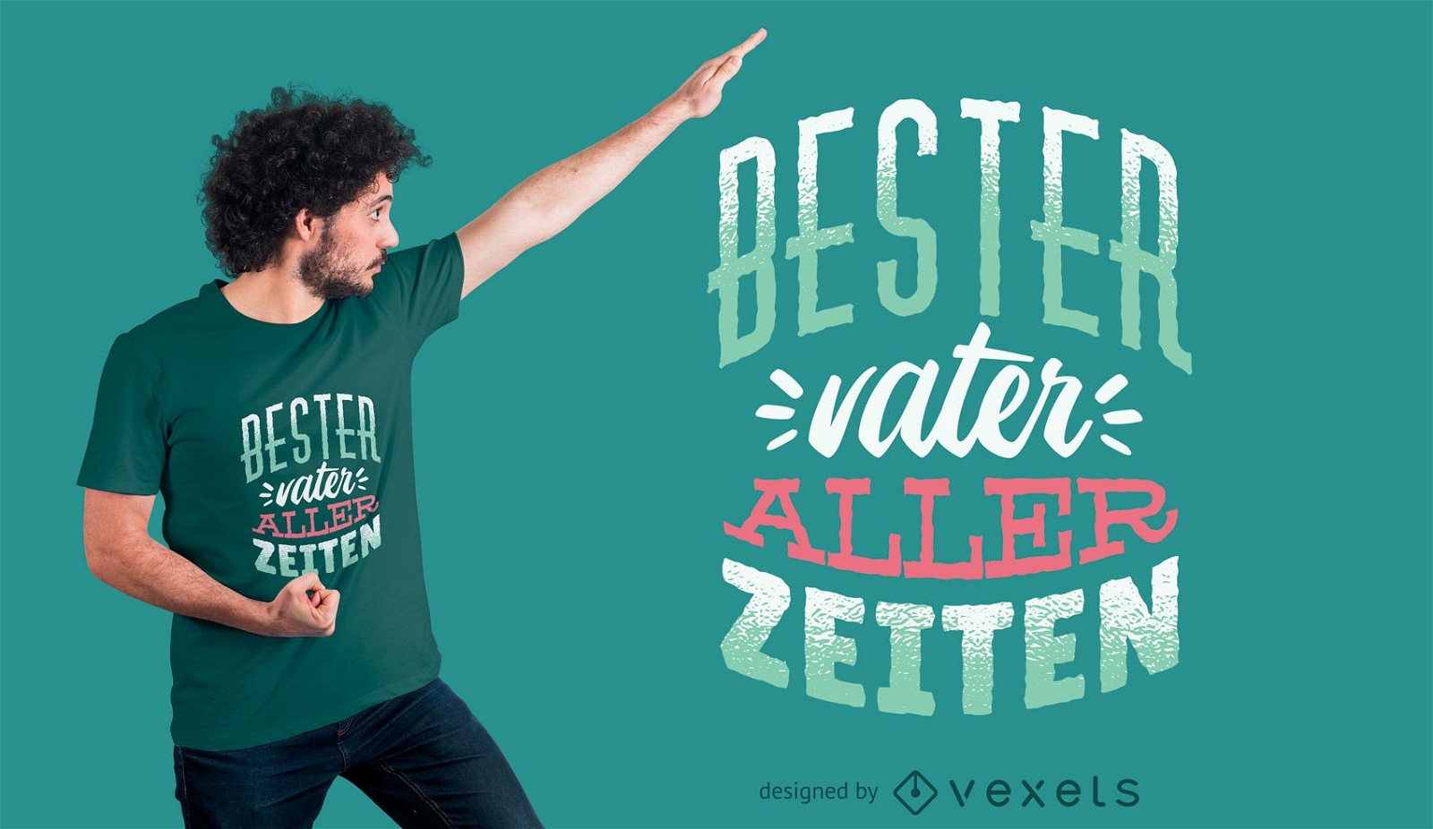 Deutscher Bester Vater T-Shirt Design