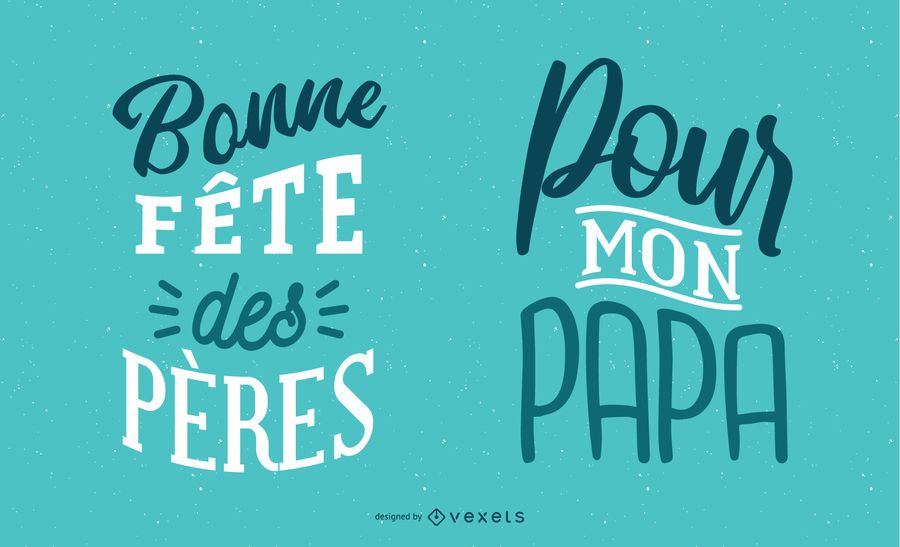 Father's Day French Lettering Father's Day French Lettering