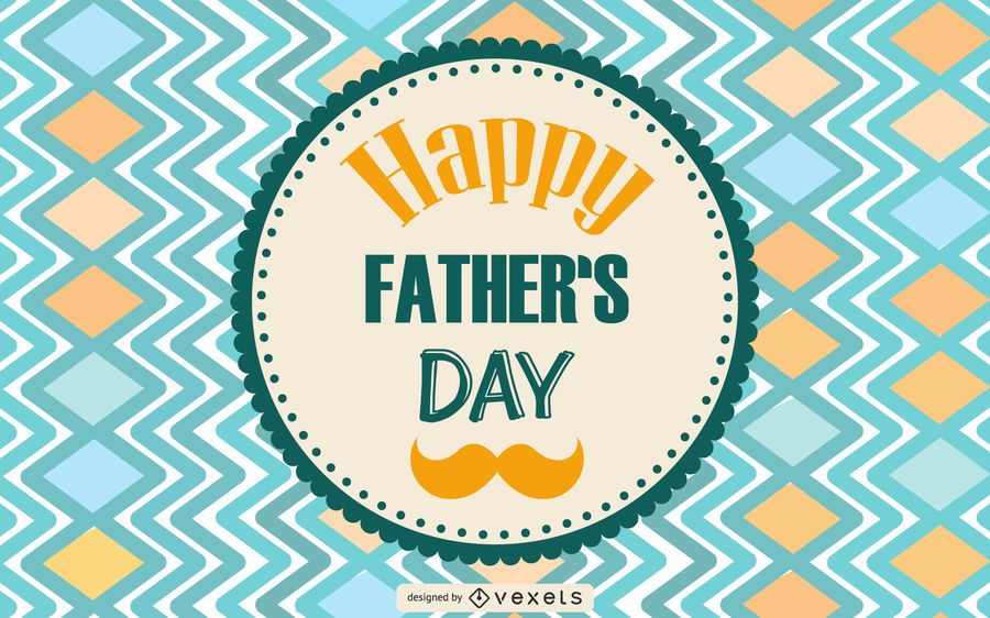 Diseño de la tarjeta de felicitación del vintage del día de padre Diseño de la tarjeta de felicitación del vintage del día de padre