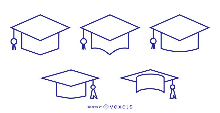 Download Graduation Cap And Tassel Stroke Icon Vector Download