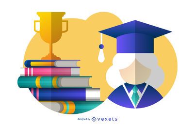 Female Graduate Illustration Female Graduate Illustration