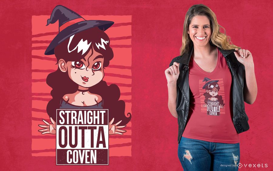 Witch Coven T-Shirt Design Witch Coven T-Shirt Design