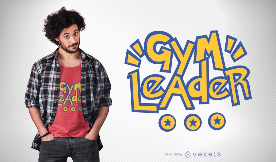Gym Leader T-shirt Design Gym Leader T-shirt Design