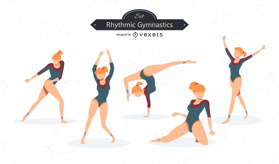 Conjunto de vetores de ginástica Conjunto de vetores de ginástica