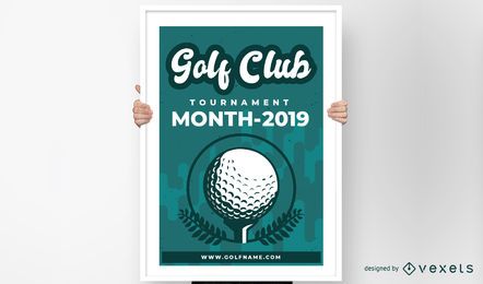 Golf Club Poster Design Golf Club Poster Design