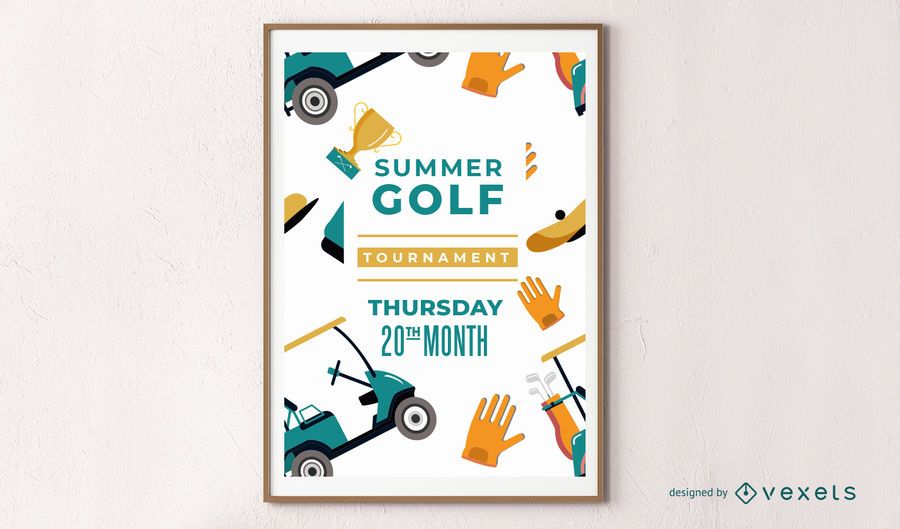 Golf Poster Design Golf Poster Design