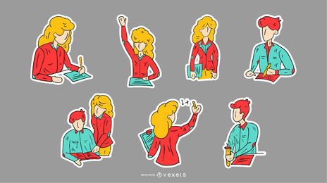 School Teacher Sticker Set School Teacher Sticker Set