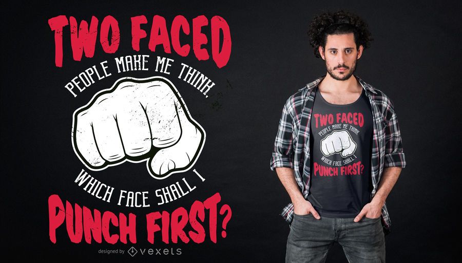 Punch Quote Camiseta de diseño Punch Quote Camiseta de diseño