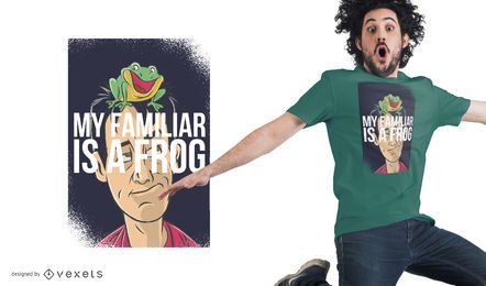 Design familiar do t-shirt da rã Design familiar do t-shirt da rã