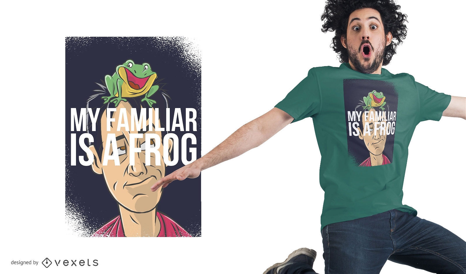 Bekanntes Frosch-T-Shirt Design