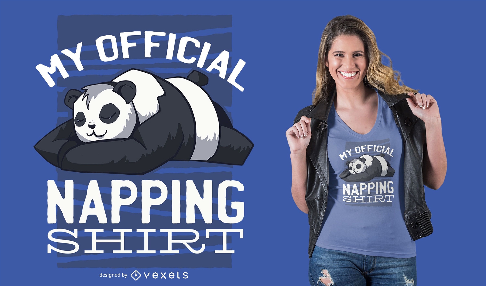 Napping Panda T-Shirt Design