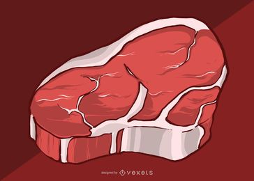 Bife de carne ilustração Bife de carne ilustração