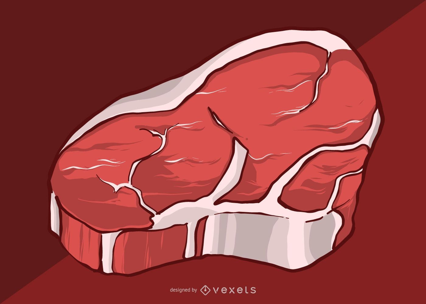 Ilustración de filete de carne