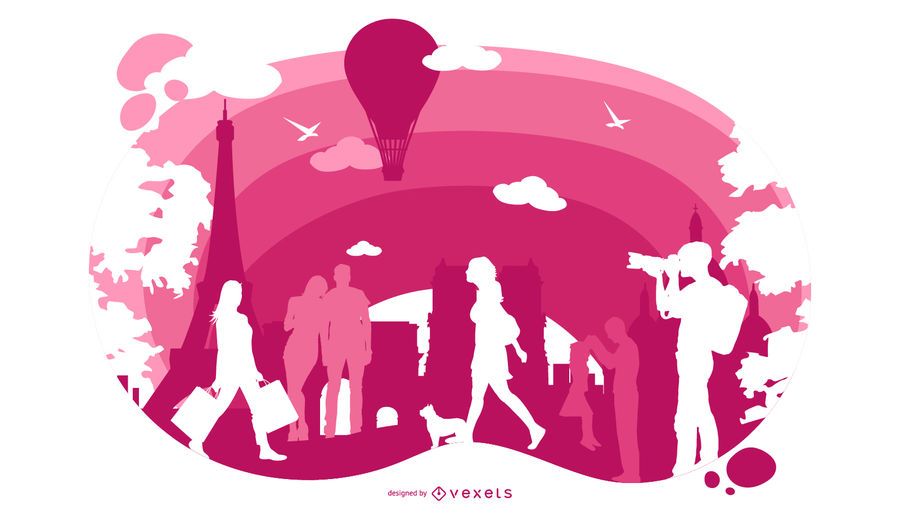 Paris Cityscape Illustration Paris Cityscape Illustration