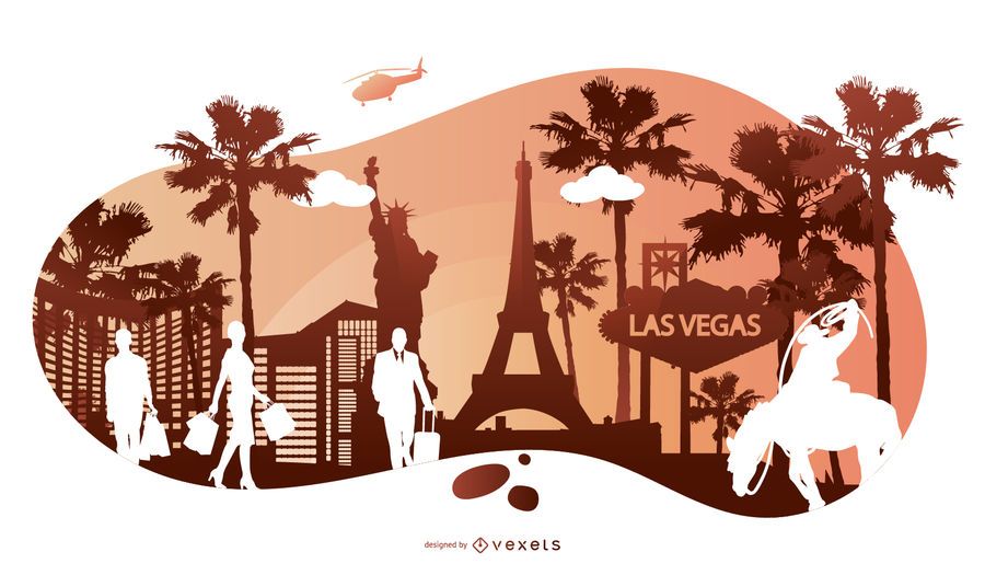 Travel Silhouette Bacground Design Travel Silhouette Bacground Design