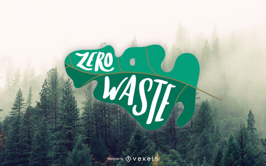 Zero Waste Lettering Design Zero Waste Lettering Design