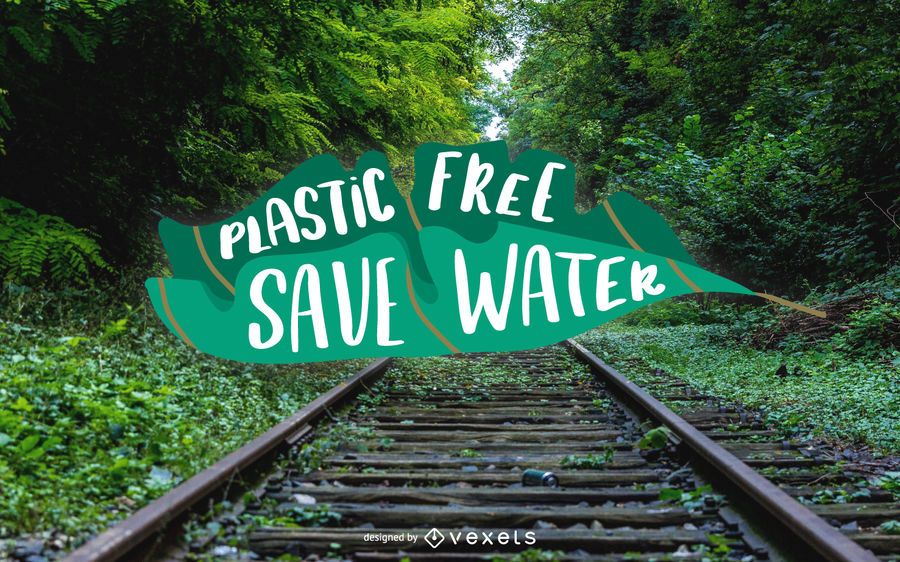 Plastic Free Lettering Design Plastic Free Lettering Design