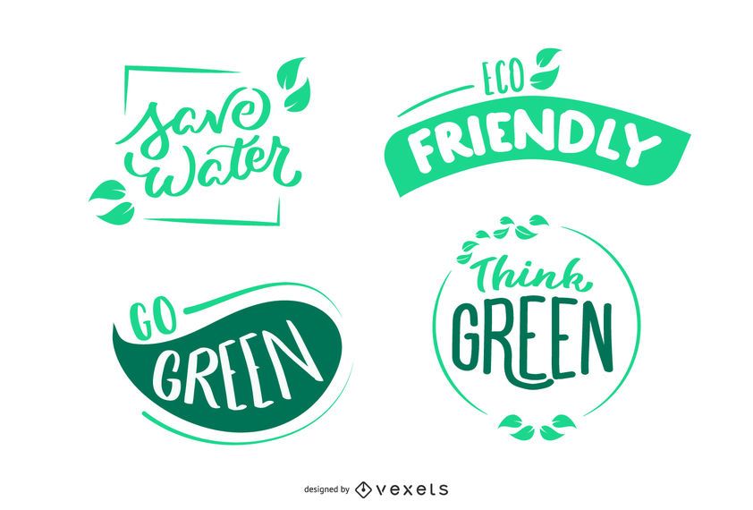 Conjunto de placas de medio ambiente Conjunto de placas de medio ambiente