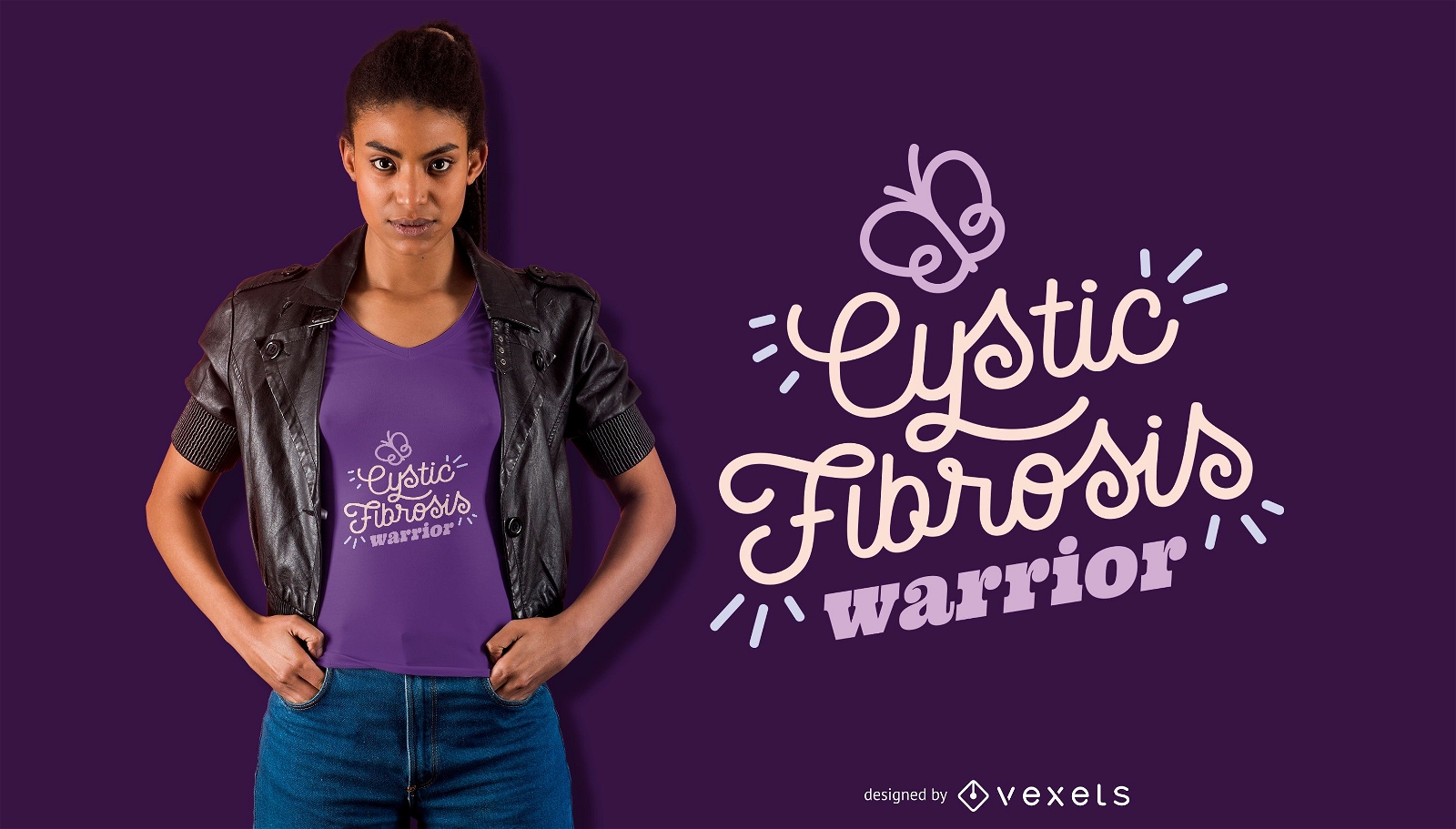 Cystic Fibrosis Warrior T-shirt Design 