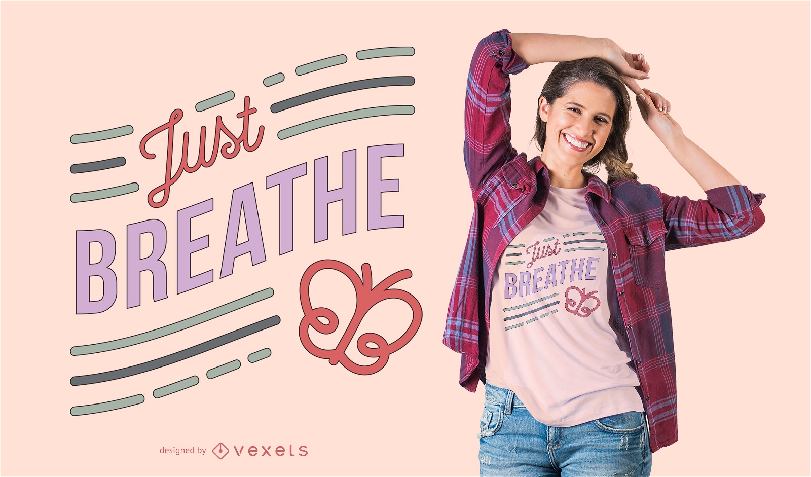 Just Breathe T-shirt Design 