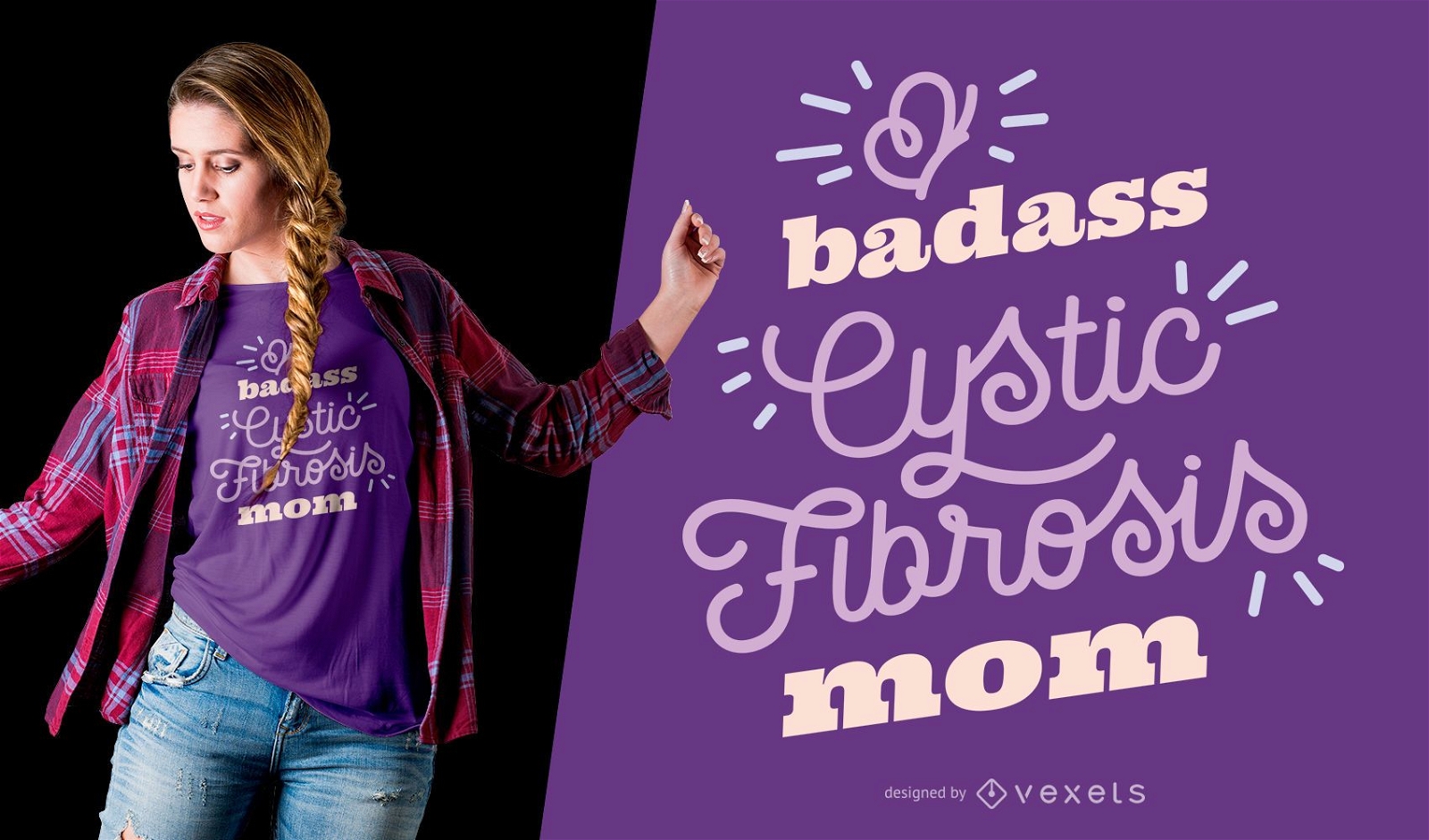 Cystic Fibrosis Mom T-shirt Design 