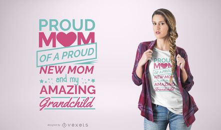 Proud Mom Quote T-Shirt Design Proud Mom Quote T-Shirt Design
