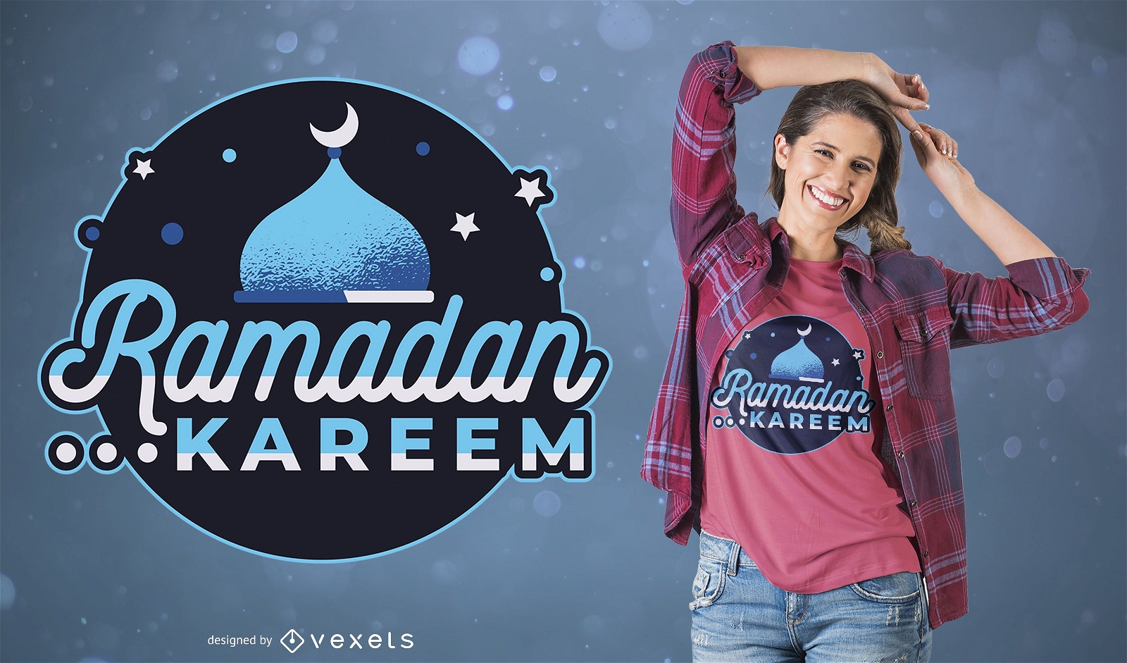 Diseño de camiseta de Ramadán