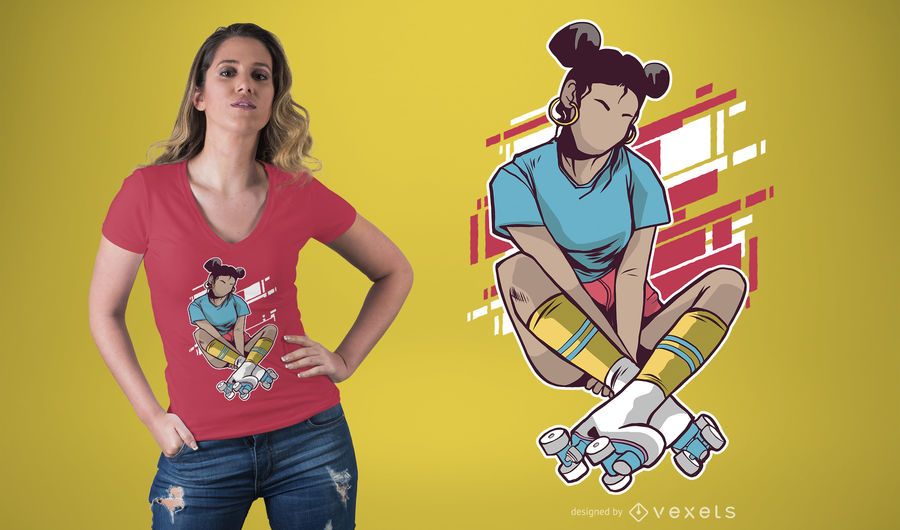 Roller Girl T-Shirt Design Roller Girl T-Shirt Design
