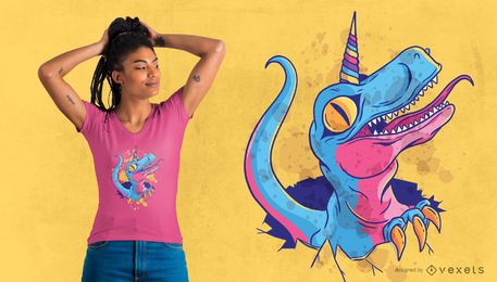 Unicorn Dinosaur T-Shirt Design