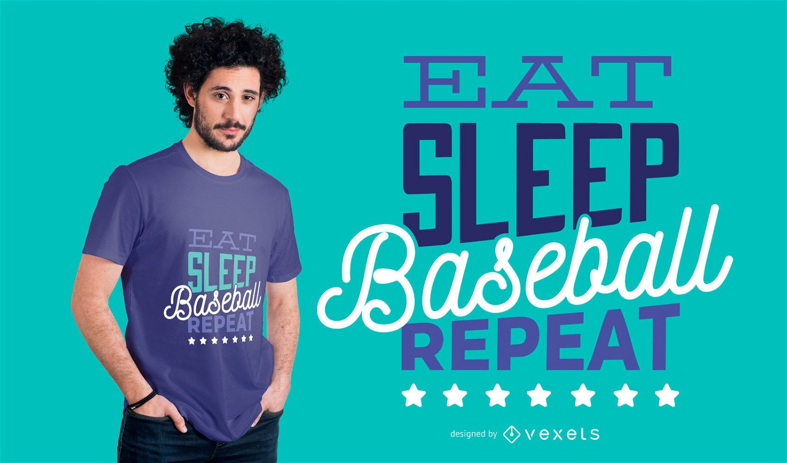 Design de camiseta com citações de beisebol