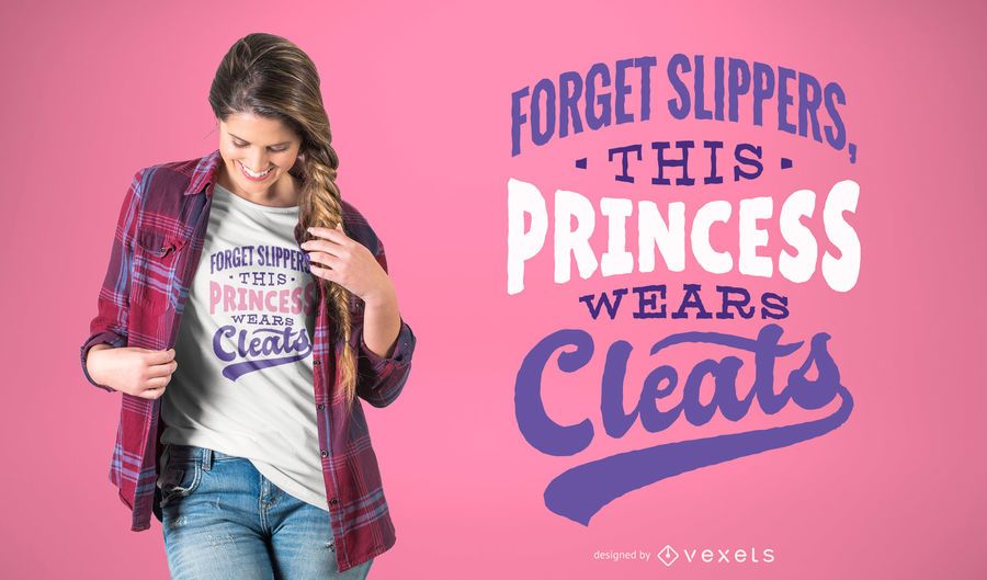 Football Princess T-shirt Design Football Princess T-shirt Design