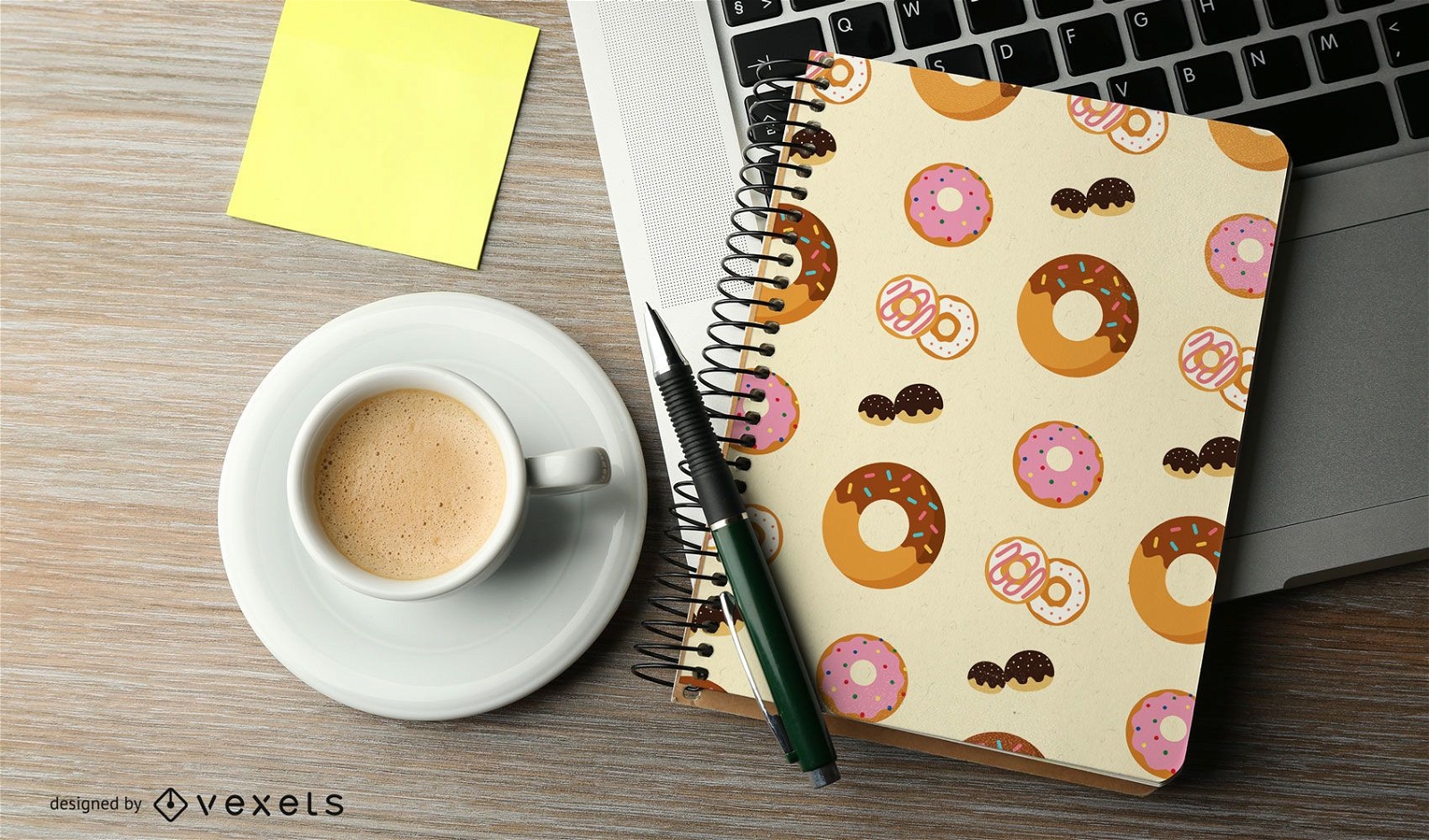 Seamless Donut Pattern Design 