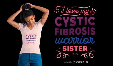 Diseño de camiseta Warrior Sister