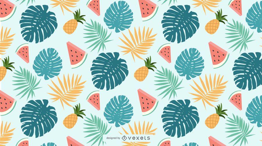Seamless Tropical Nature Pattern Seamless Tropical Nature Pattern