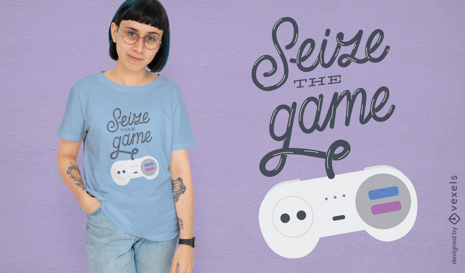 Ergreifen Sie das Spiel-T-Shirt-Design