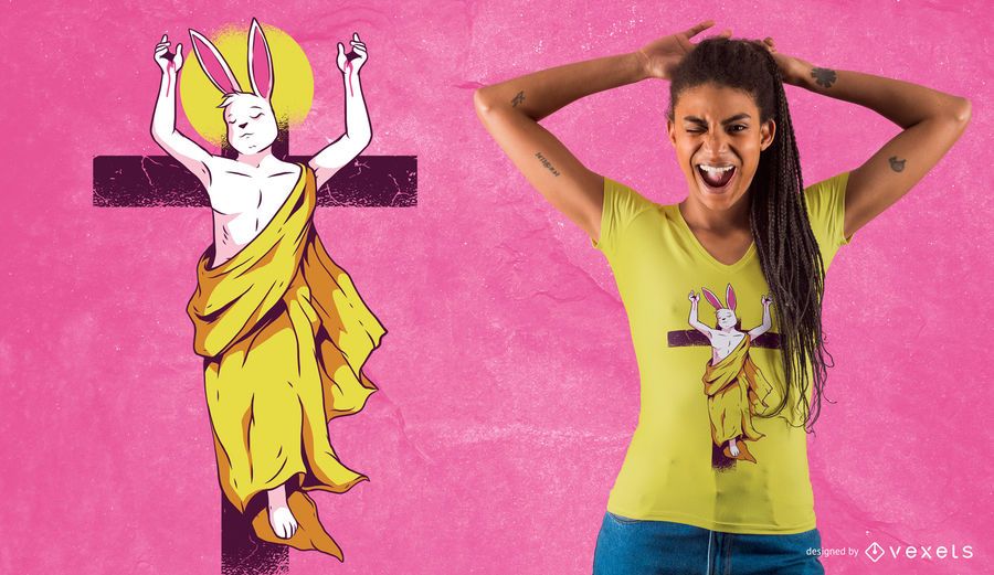 Easter Bunny Resurrection T-shirt Design Easter Bunny Resurrection T-shirt Design